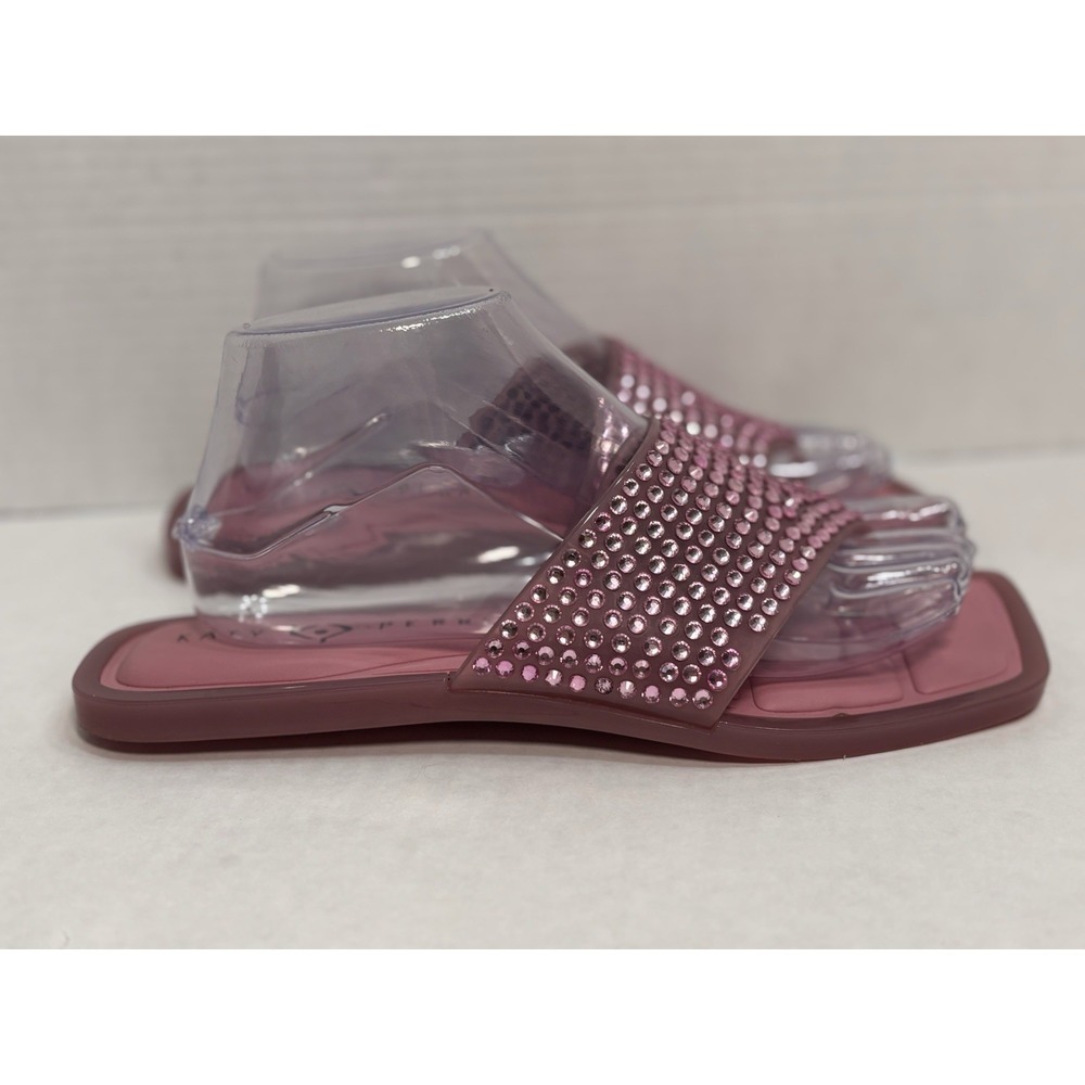 Katy Perry Collections The Geli Pink Rhinestone Jelly Slide Sandals Womens 8 - Picture 2 of 9